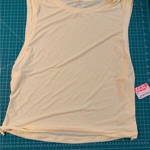 Free people - free movement -active Yellow Sleeveless Top